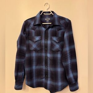 Iron Heart 9oz Selvedge Ombre Check Western Ihsh-348 blue

Large